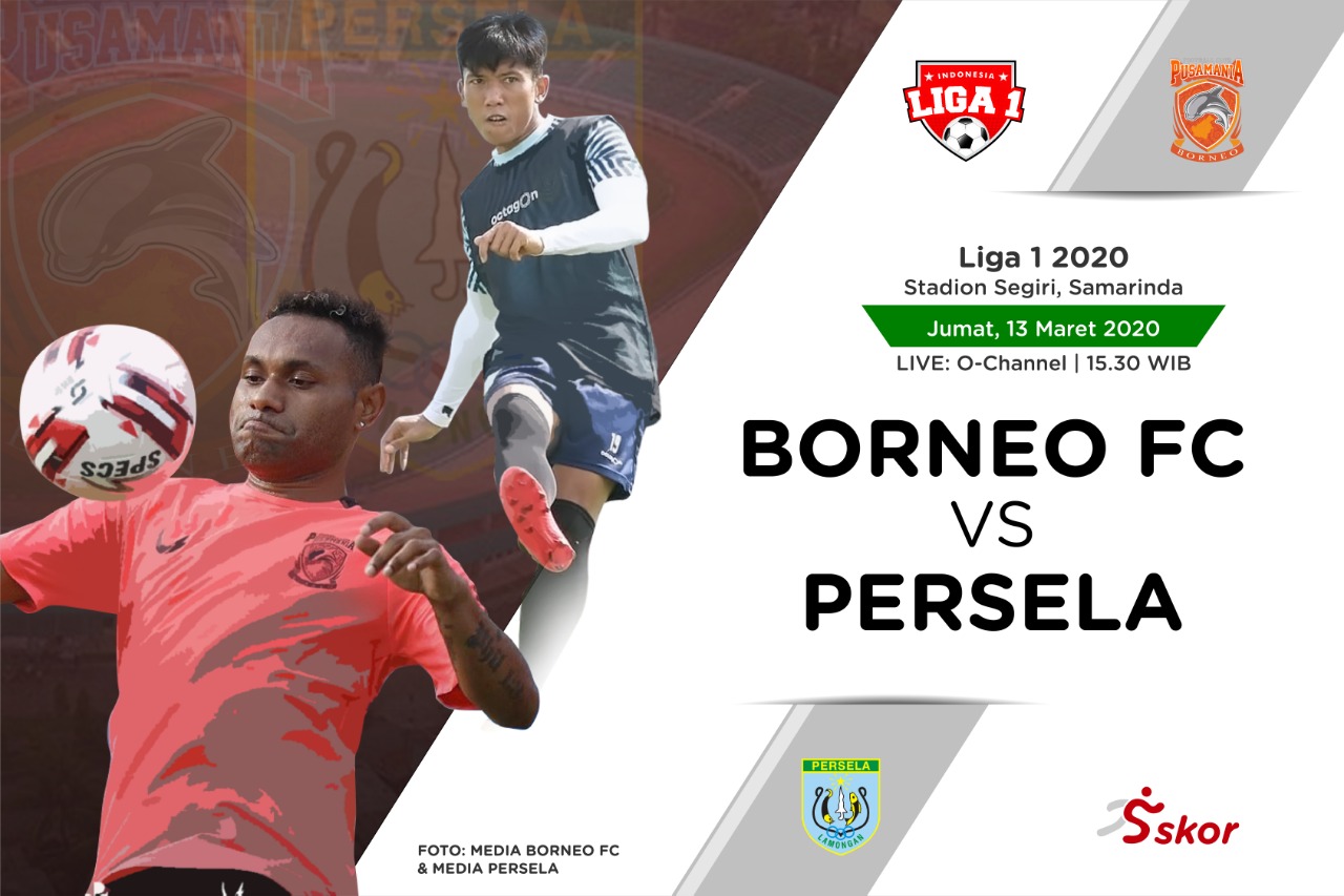 Babak I Borneo FC vs Persela: Tuan Rumah Unggul
