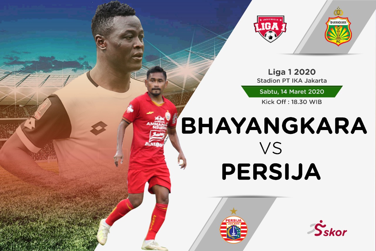 Susunan Pemain Bhayangkara FC vs Persija: Debut Pemain Naturalisasi