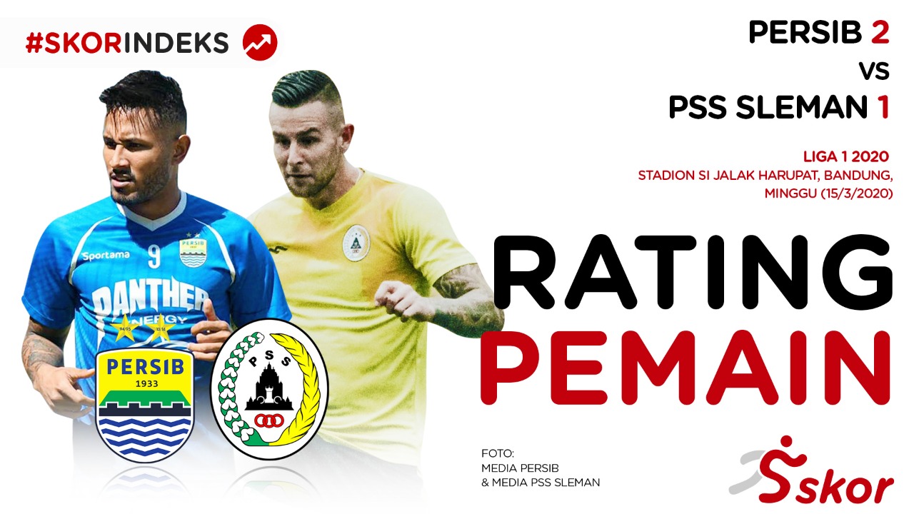 Skor Indeks Liga 1 2020: Rating Pemain Persib vs PSS