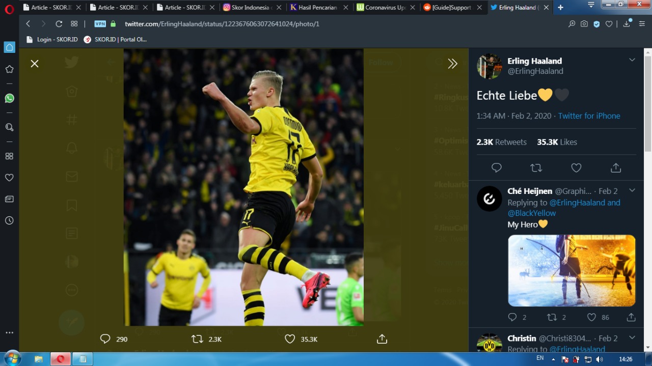 Bukti Erling Haaland Mulai Melemah di Lini Depan Borussia Dortmund