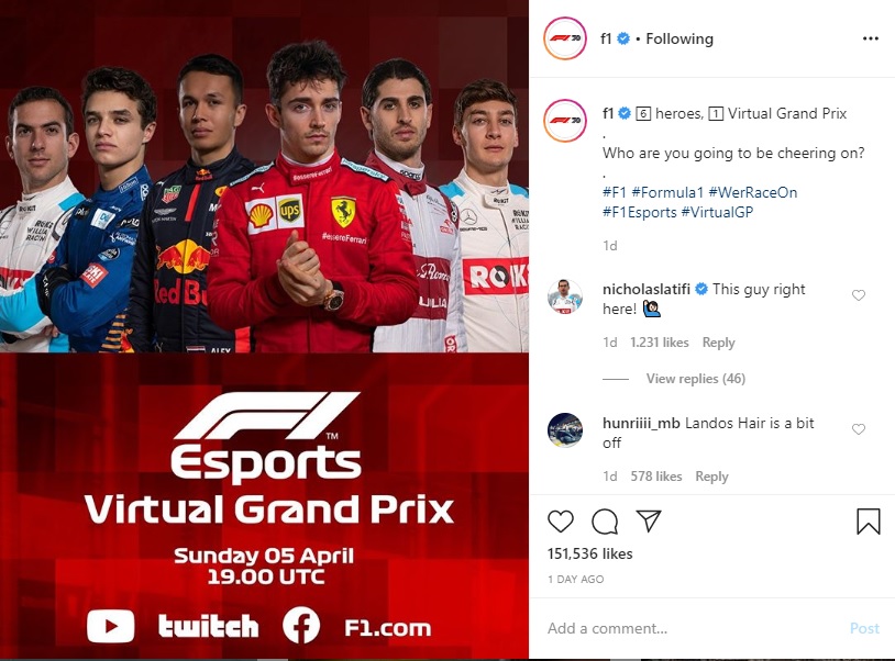 Alex Albon Rasakan Koneksi Spesial dengan Fan Selama F1 GP Virtual 2020