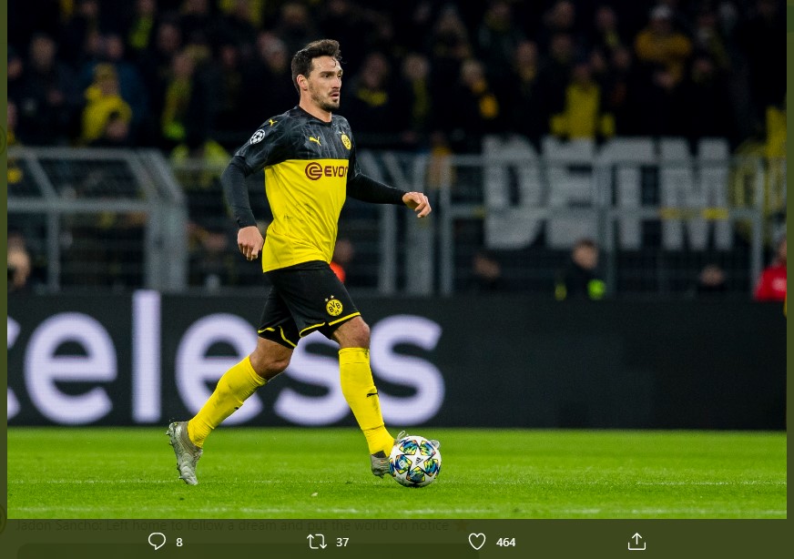 Borussia Dortmund Harap Mats Hummels Bisa Fit Saat Lawan Bayern Munchen
