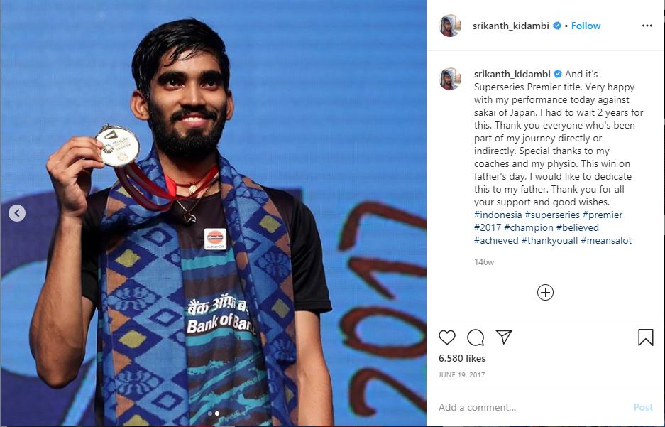 Kidambi Srikanth Incar Gelar Juara di Indonesia Open 2022