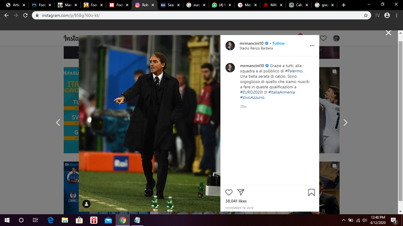 Roberto Mancini Senang jika Liga Italia Berhenti 
