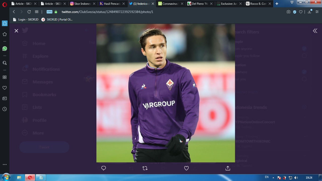 Fiorentina Tolak Tawaran Man United untuk Federico Chiesa