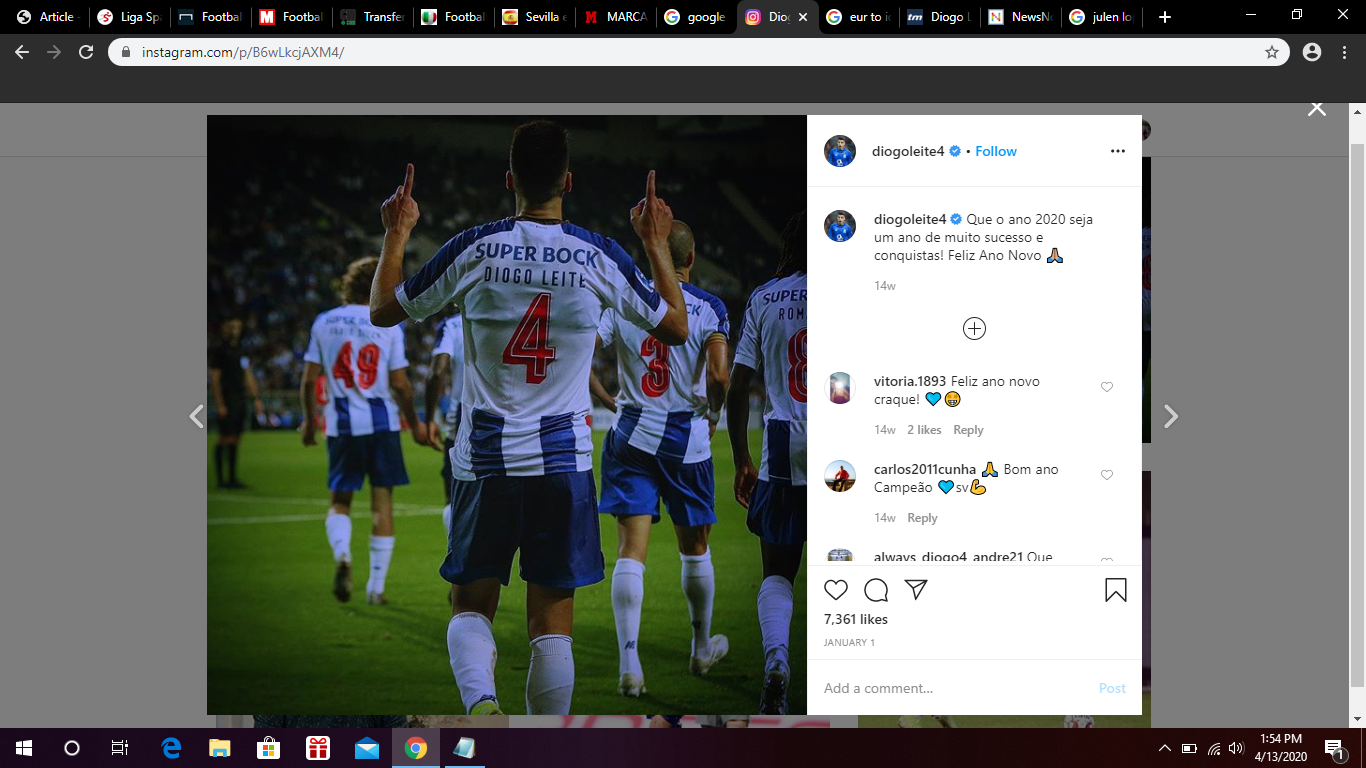 Sevilla Incar Pemain FC Porto untuk Antisipasi Kepergian Diego Carlos