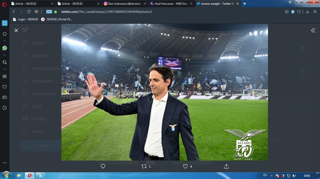Simone Inzaghi Kenang Momen Luar Biasa Kala Masih Menjadi Pemain Lazio