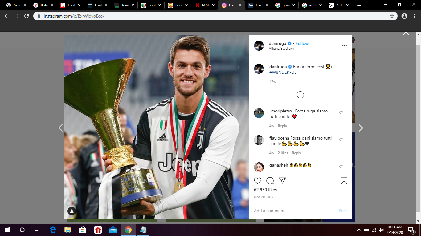 Daniele Rugani Masuk Daftar Jual Juventus, Sejumlah Klub Berminat