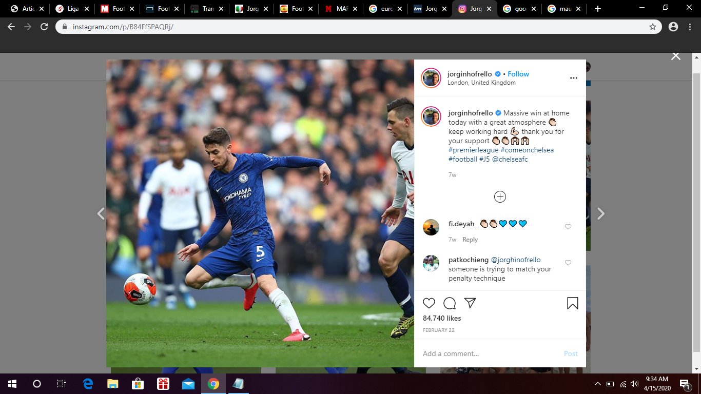 Jorginho Tak Tutup Kemungkinan Perpanjang Kontrak di Chelsea