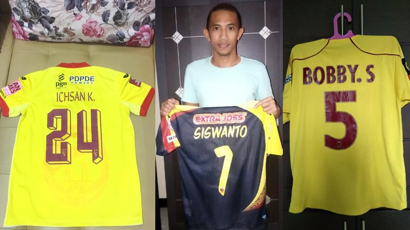 Lima Eks-pemain Sriwijaya FC Sumbang Jersey untuk Kegiatan Amal