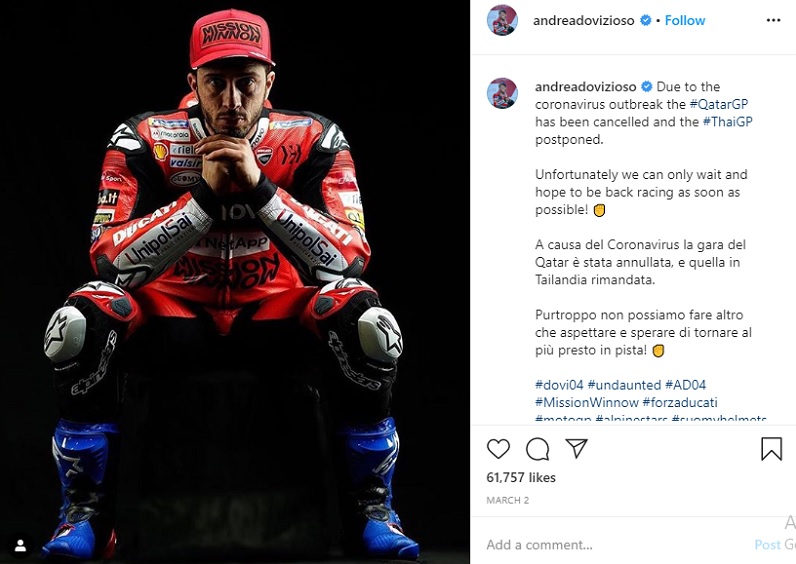 Andrea Dovizioso Santai soal Masa Depannya bersama Ducati