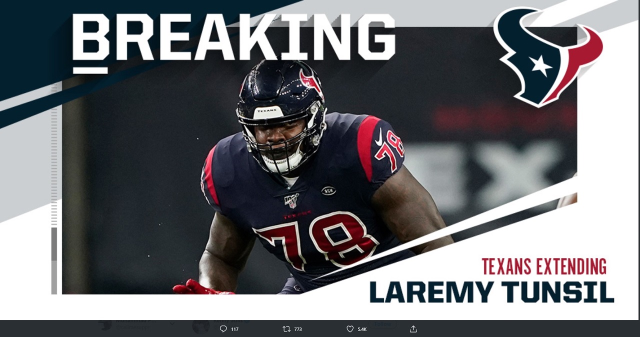 NFL: Houston Texans Jadikan Laremy Tunsil Offensive Lineman Termahal