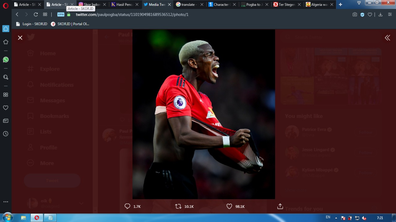 Paul Pogba Temukan Kembali Kenyamanan di Manchester United