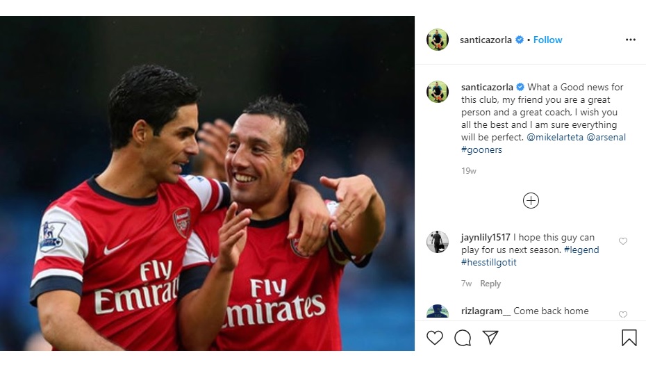 Santi Cazorla Ingin Kembali ke Arsenal