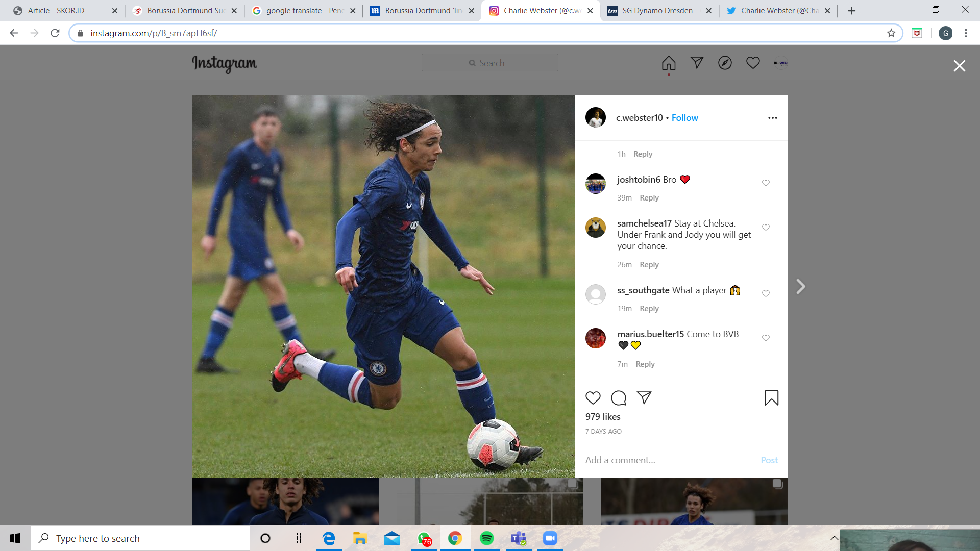 Bintang Muda Chelsea Bisa Jadi Pengganti Jadon Sancho di Borussia Dortmund