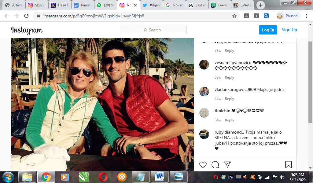 Ibunda Novak Djokovic Menyesal Kurang Perhatikan Dua Putra Lainnya
