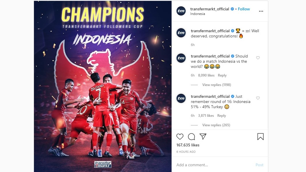 Berkat Kekuatan Netizen, Indonesia Tumbangkan Brasil di Final