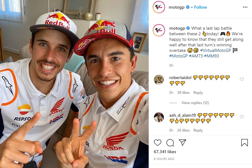 Marc Marquez Konsisten Dukung Adik Selama MotoGP 2020