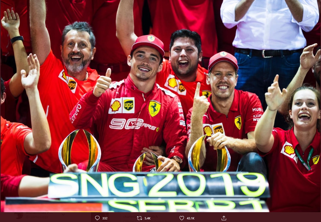 Kehadiran Carlos Sainz Jr di Ferrari Tak Membuat Charles Leclerc Jadi Pembalap Andalan