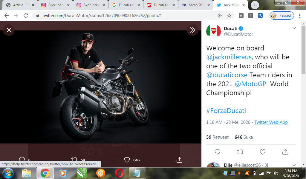 Casey Stoner Sebut Ducati Sudah Tepat Merekrut Jack Miller  