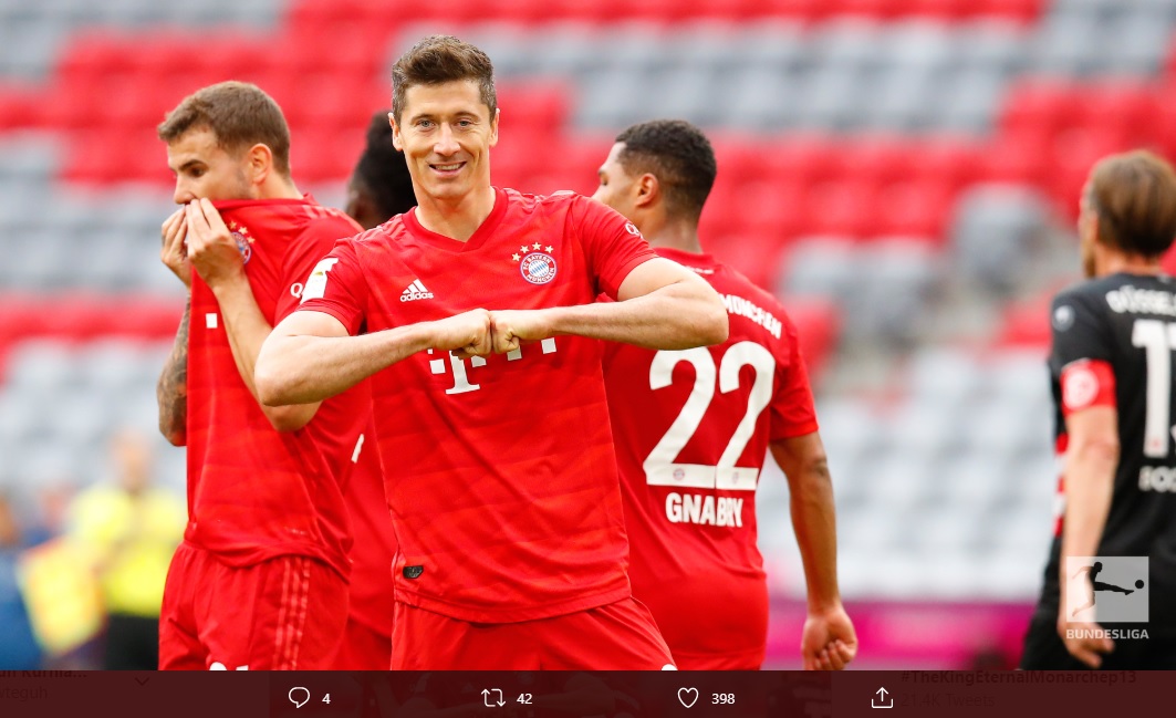 Hasil Liga Jerman: Pesta Gol ke Gawang Dusseldorf, Bayern Munchen Kokoh di Puncak Klasemen