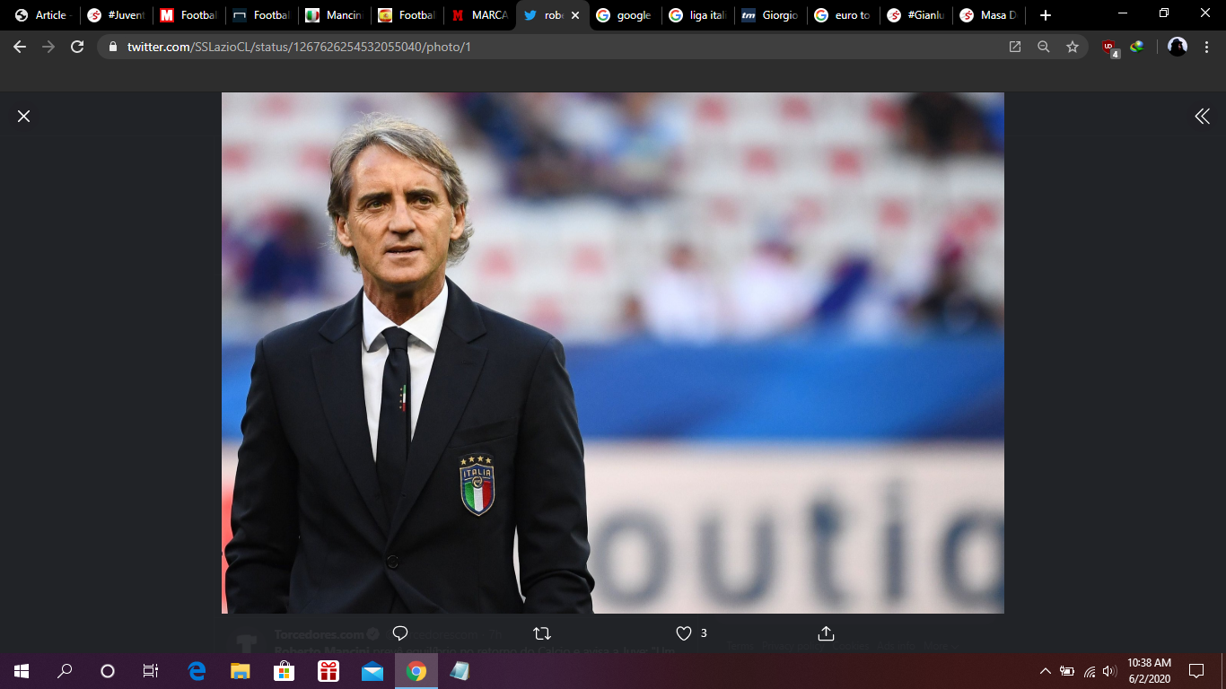 Roberto Mancini Perpanjang Kontrak hingga 2026, FIGC Berharap Italia Juara Piala Eropa dan Piala Dunia