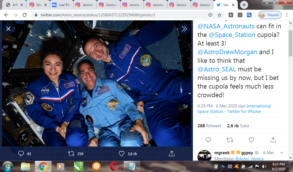 Dua Astronot NASA Berbagi Kiat dan Strategi Latihan Fisik dari Luar Angkasa