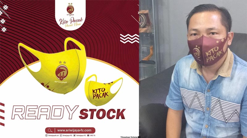 Sriwijaya FC Jual 5.000 Masker untuk Tambah Pemasukan