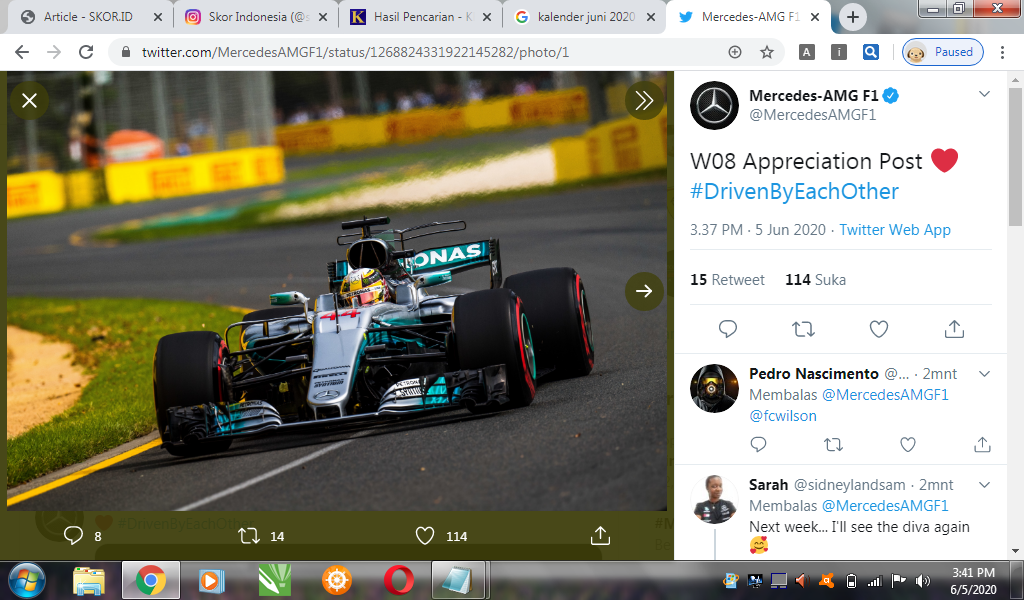 Lewis Hamilton Lega Bisa Kembali Menjajal Sirkuit F1