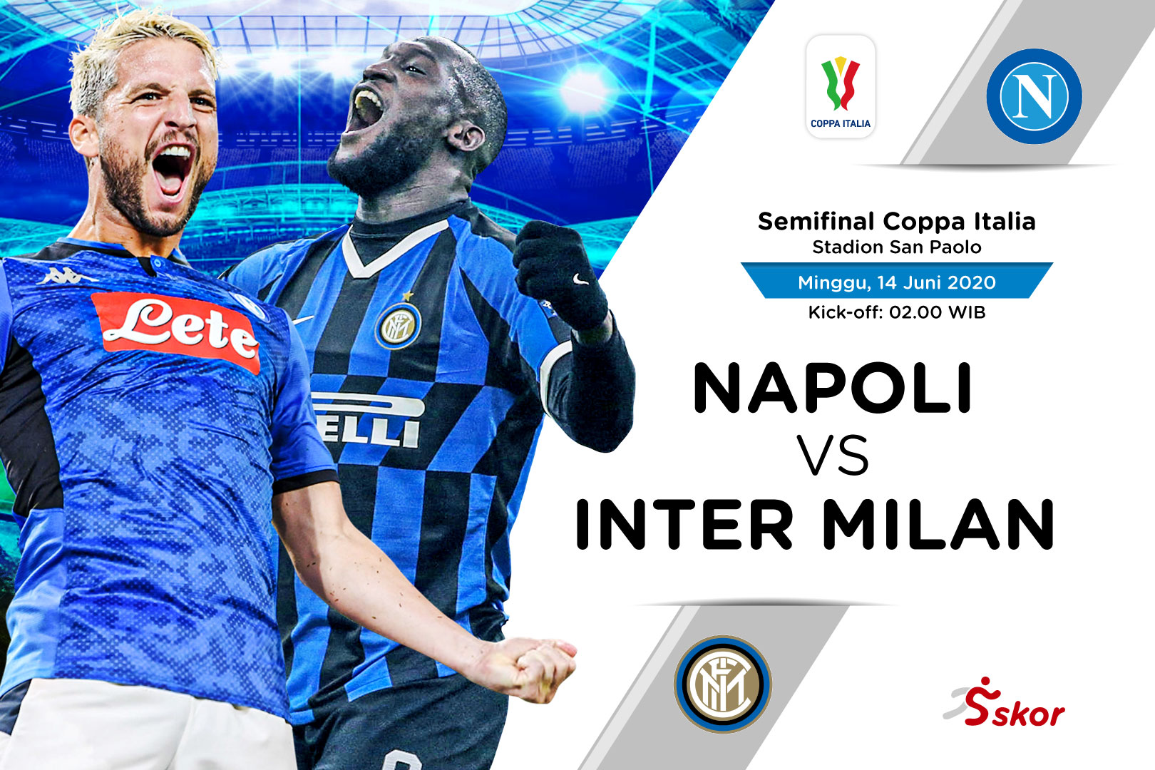 Link LIVE Streaming Semifinal Coppa Italia: Napoli vs Inter Milan di USee TV