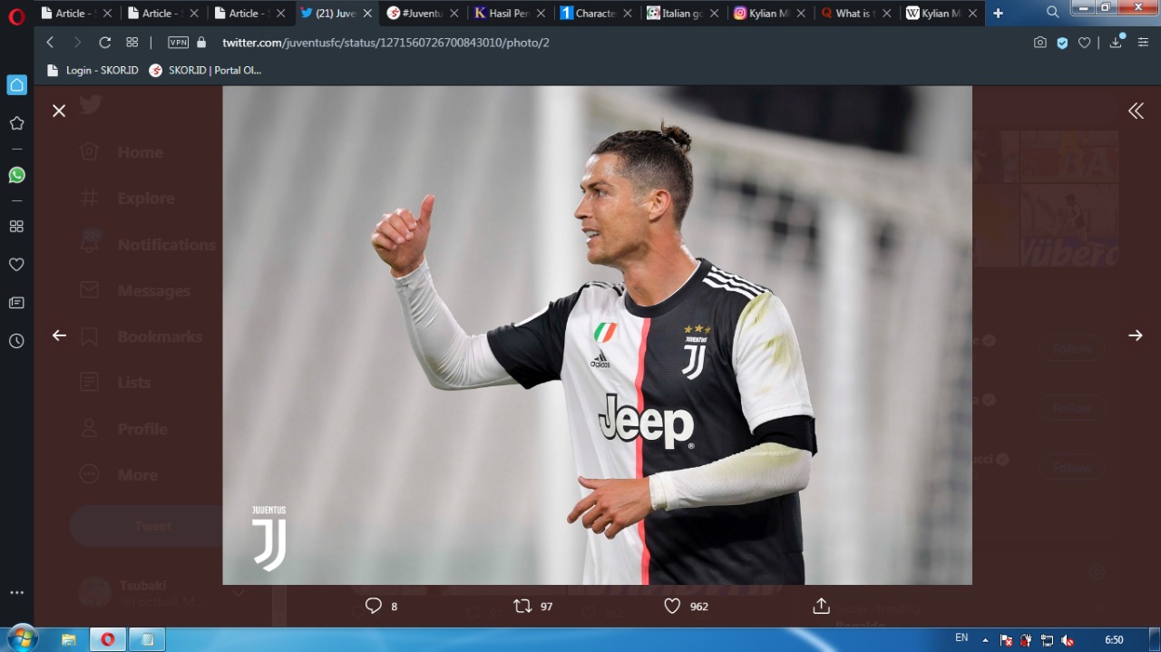 Ronaldo Gagal Penalti, Sarri Puji Trisula Baru Lini Depan Juventus