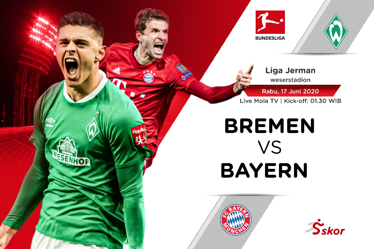 Susunan Pemain Liga Jerman: Werder Bremen vs Bayern Munchen