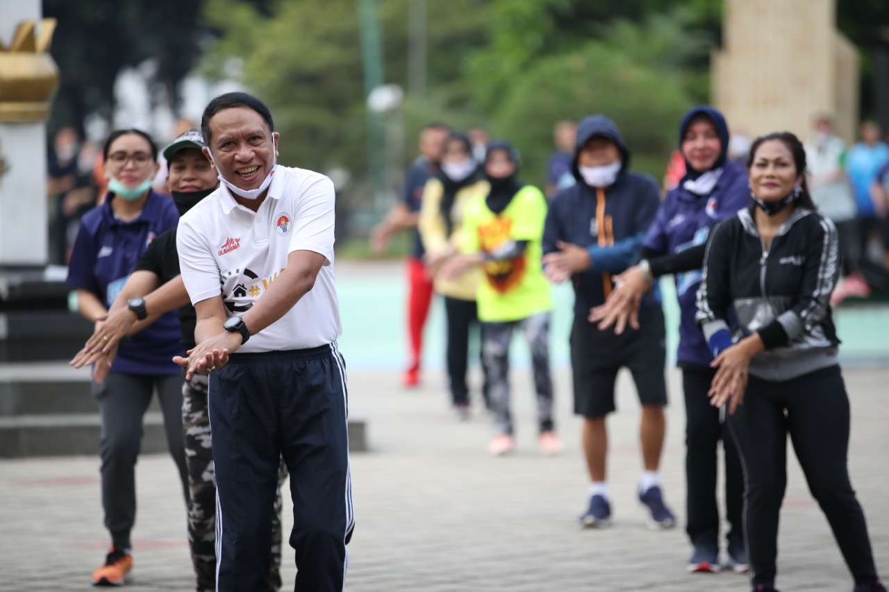 Menpora dan Raffi Ahmad Bersiap Pecahkan Rekor Olahraga