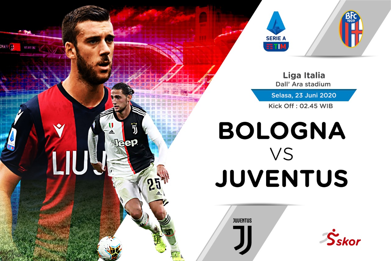 Susunan Pemain Liga Italia: Bologna vs Juventus