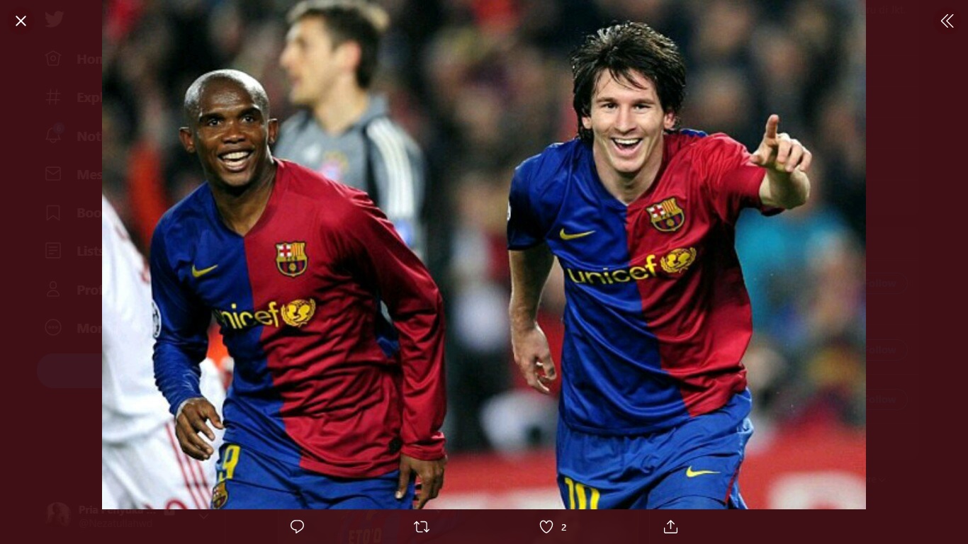 Lionel Messi Bertahan, Samuel Eto'o Peringatkan Barcelona