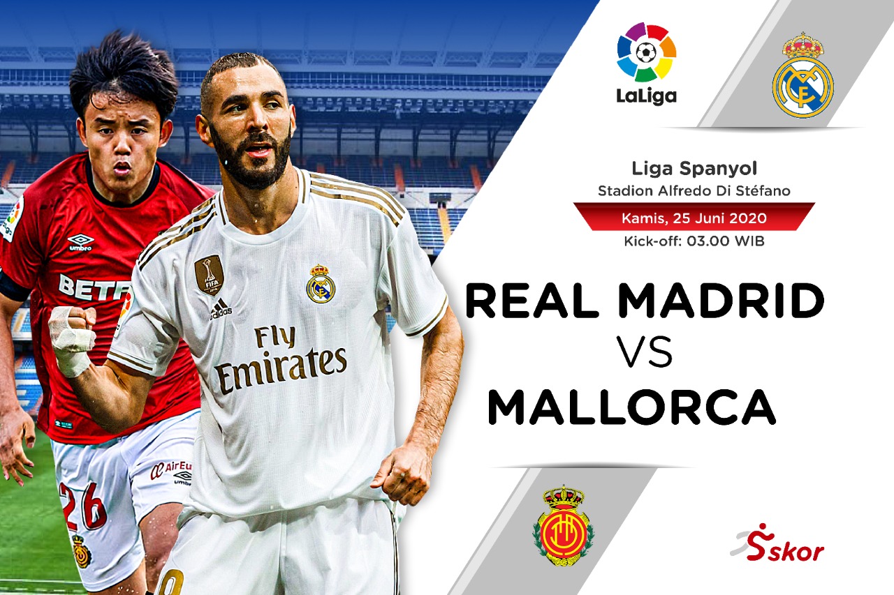 Link Live Streaming Liga Spanyol: Real Madrid vs Mallorca