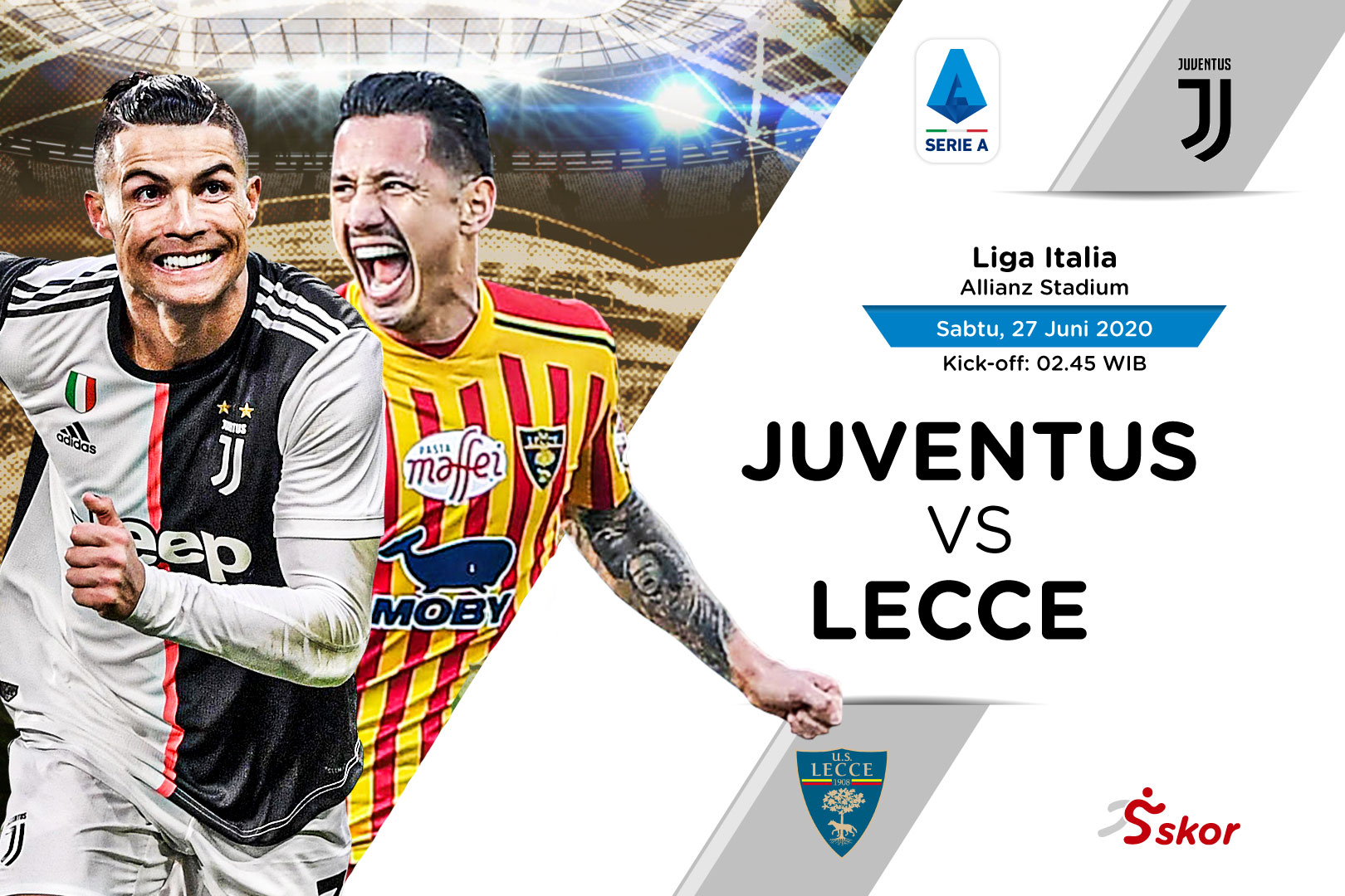 Susunan Pemain Liga Italia: Juventus vs Lecce