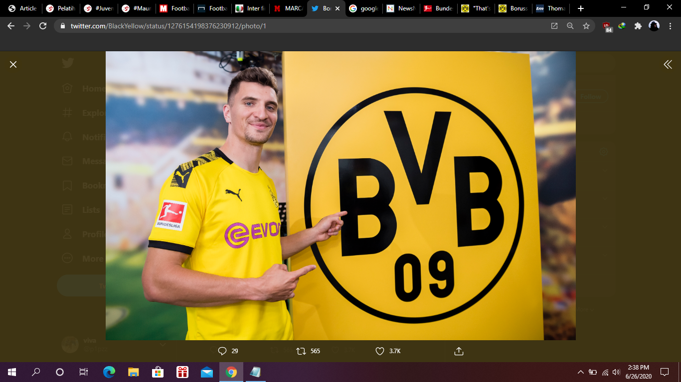 Borussia Dortmund Resmi Dapatkan Thomas Meunier dari PSG