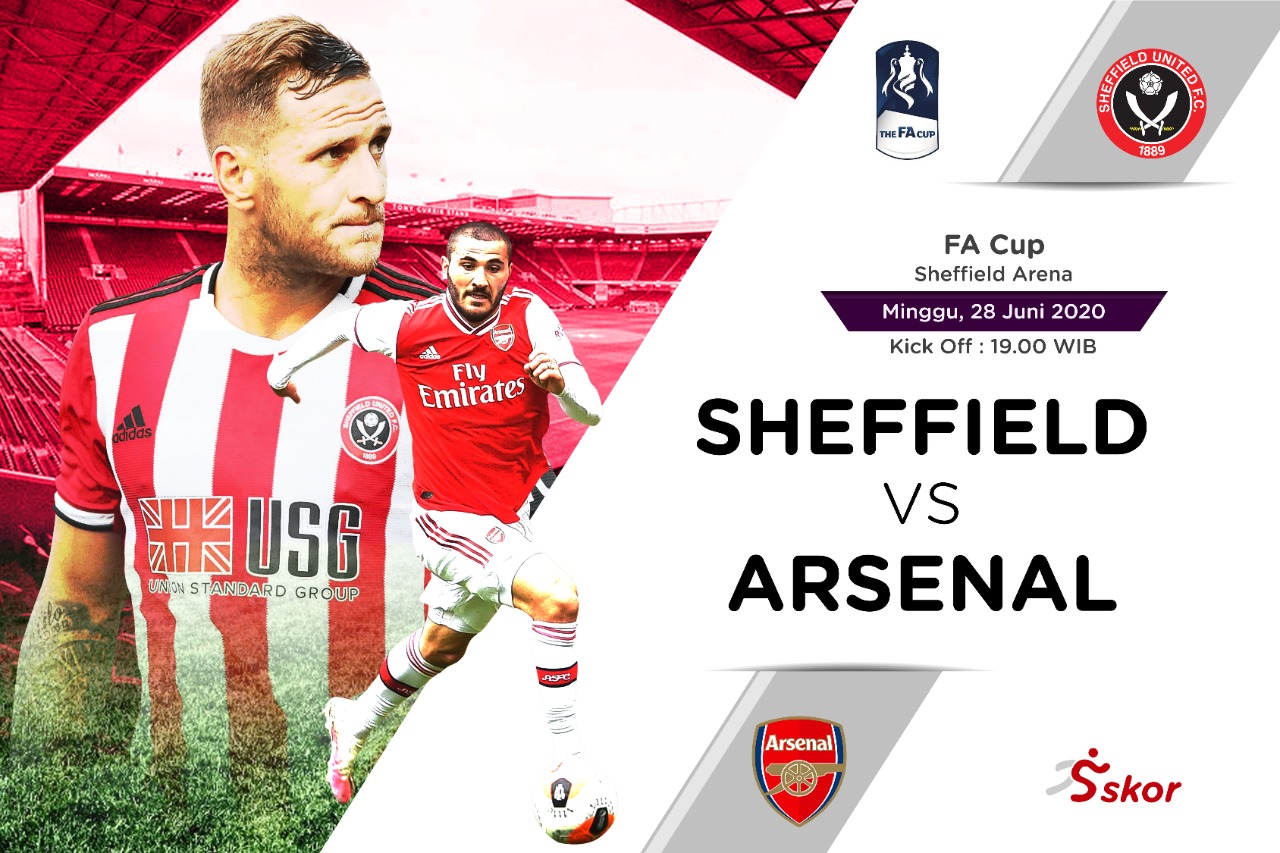 Link Live Streaming Piala FA : Sheffield United vs Arsenal