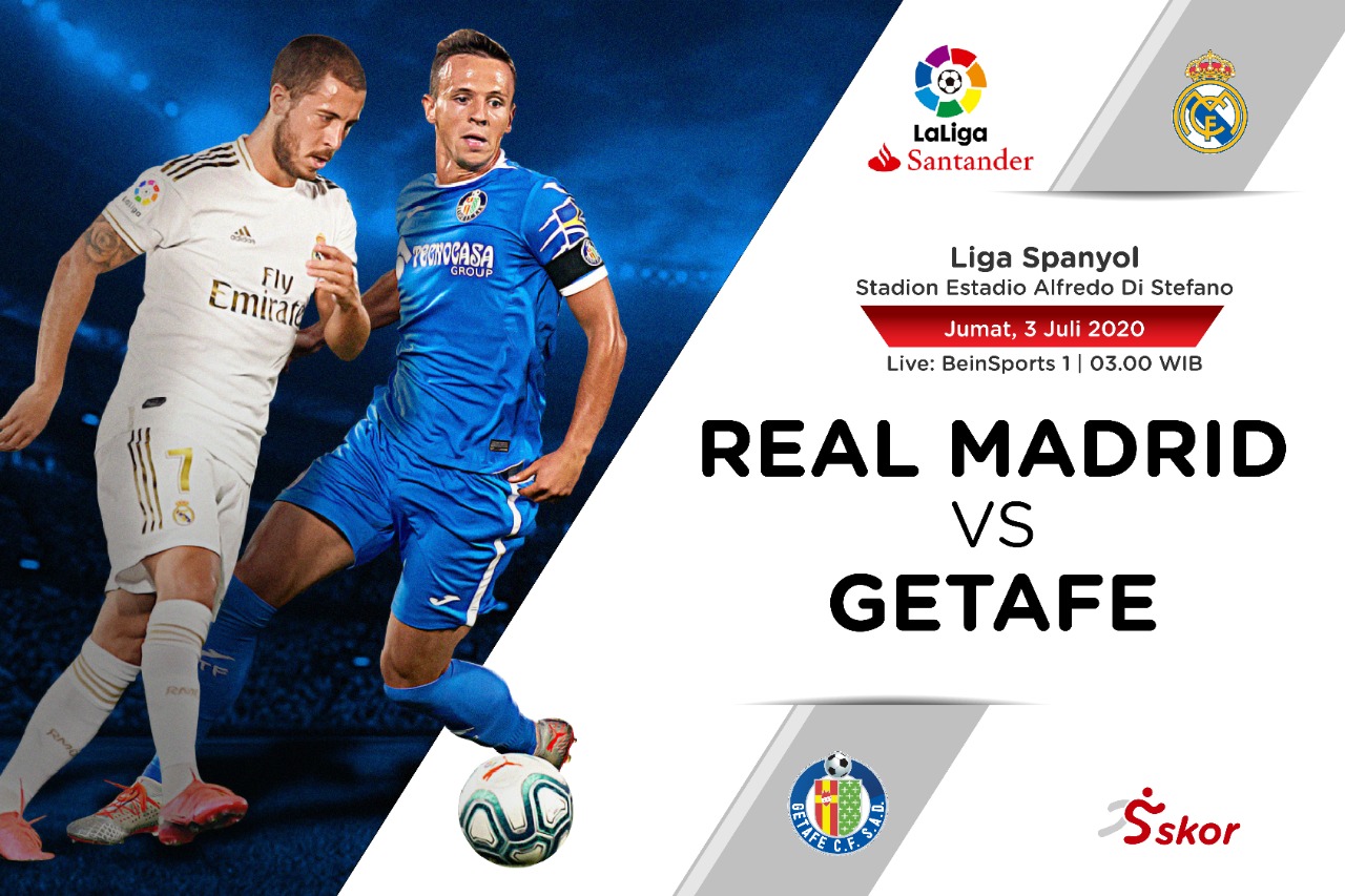 Link Live Streaming Liga Spanyol: Real Madrid vs Getafe