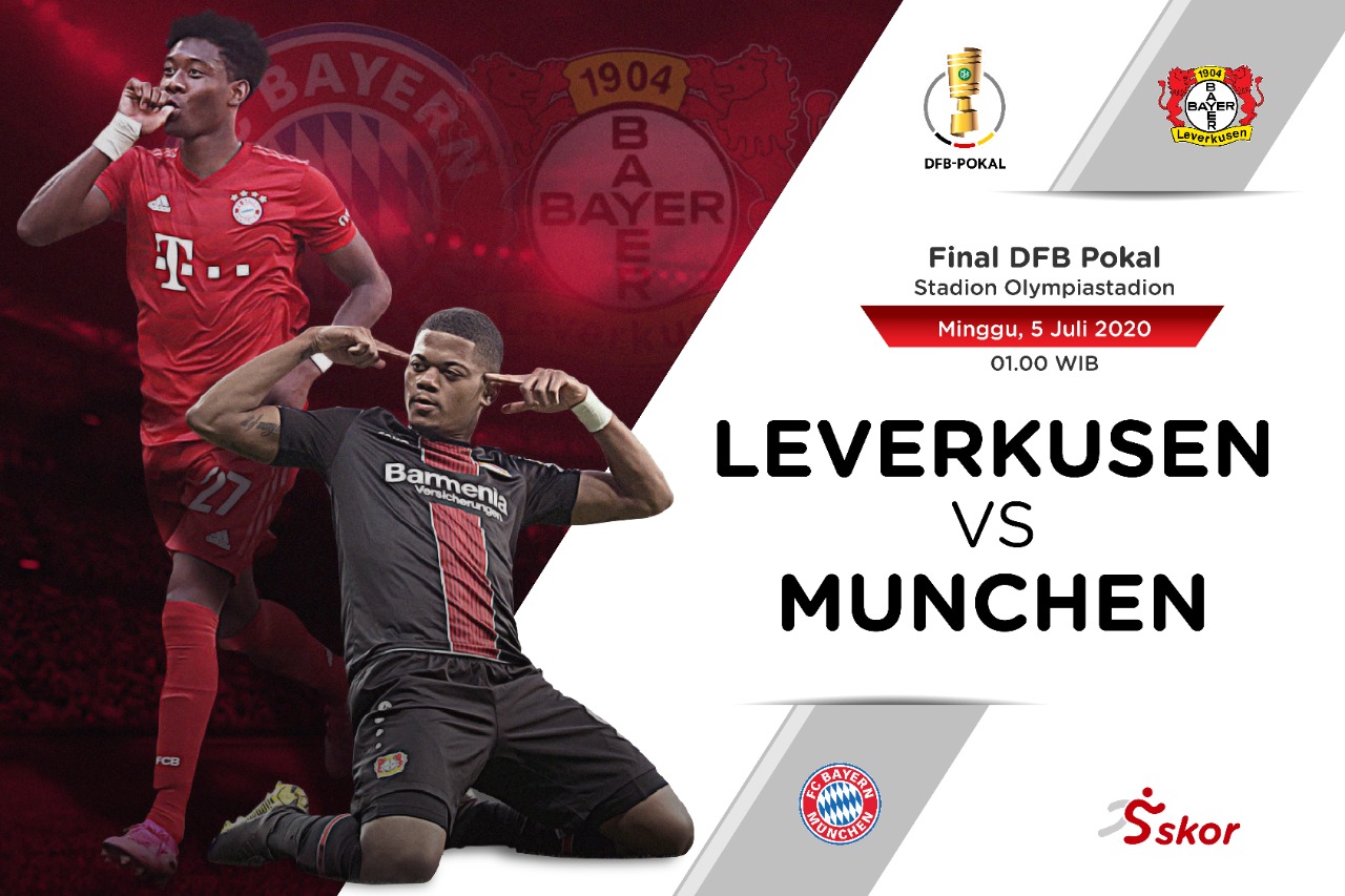 Link Live Streaming DFB-Pokal: Bayer Leverkusen vs Bayern Munchen