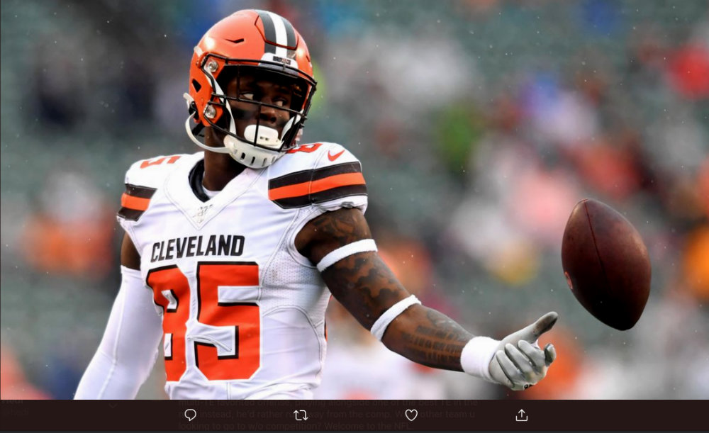 NFL - David Njoku Minta Trade kepada Cleveland Browns