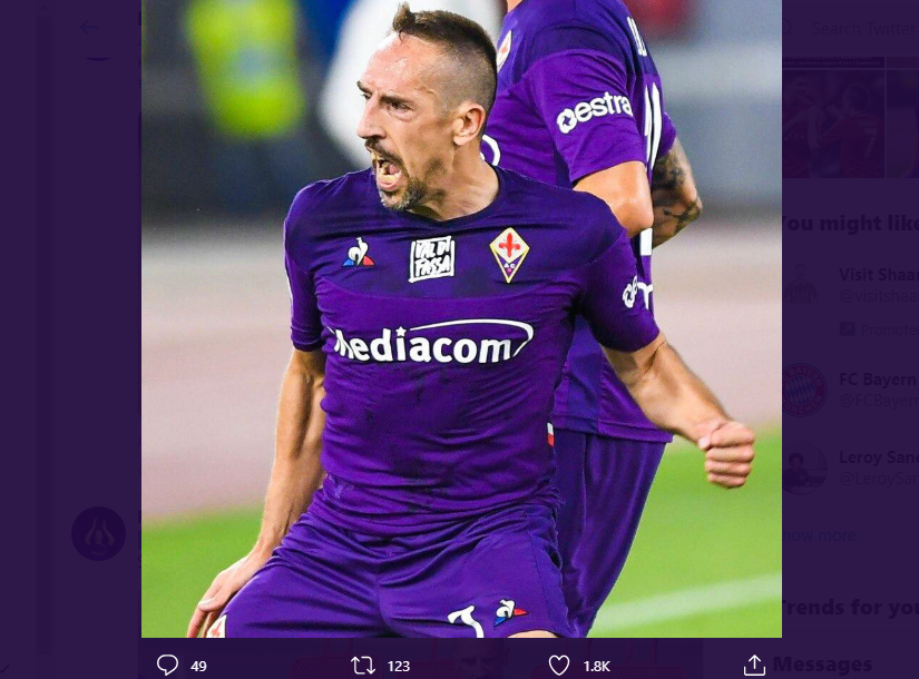Habis Kerampokan, Frank Ribery Pertimbangkan Hengkang dari Fiorentina