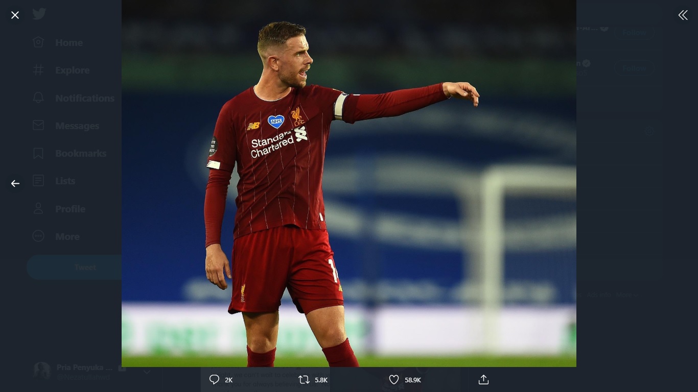 Liverpool Resmi Kehilangan Jordan Henderson hingga Akhir Musim