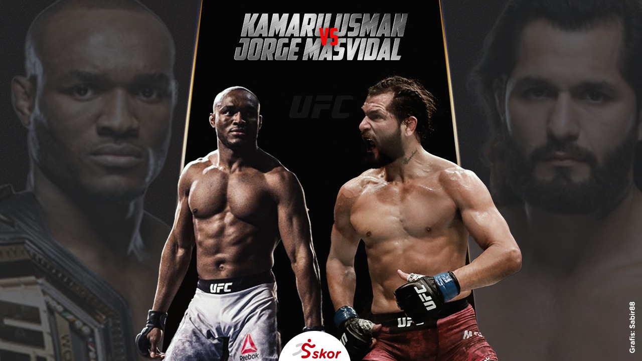 UFC 251: Tak Hanya Otot, Kamaru Usman vs Jorge Masvidal Juga soal Otak 