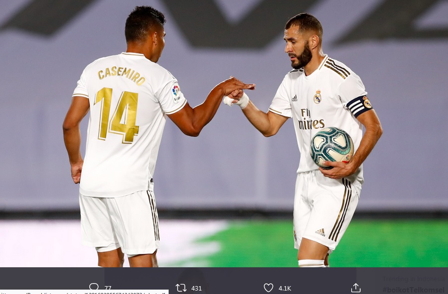 5 Pemain Real Madrid Masuk Tim Terbaik Liga Spanyol 2019-2020 versi UEFA
