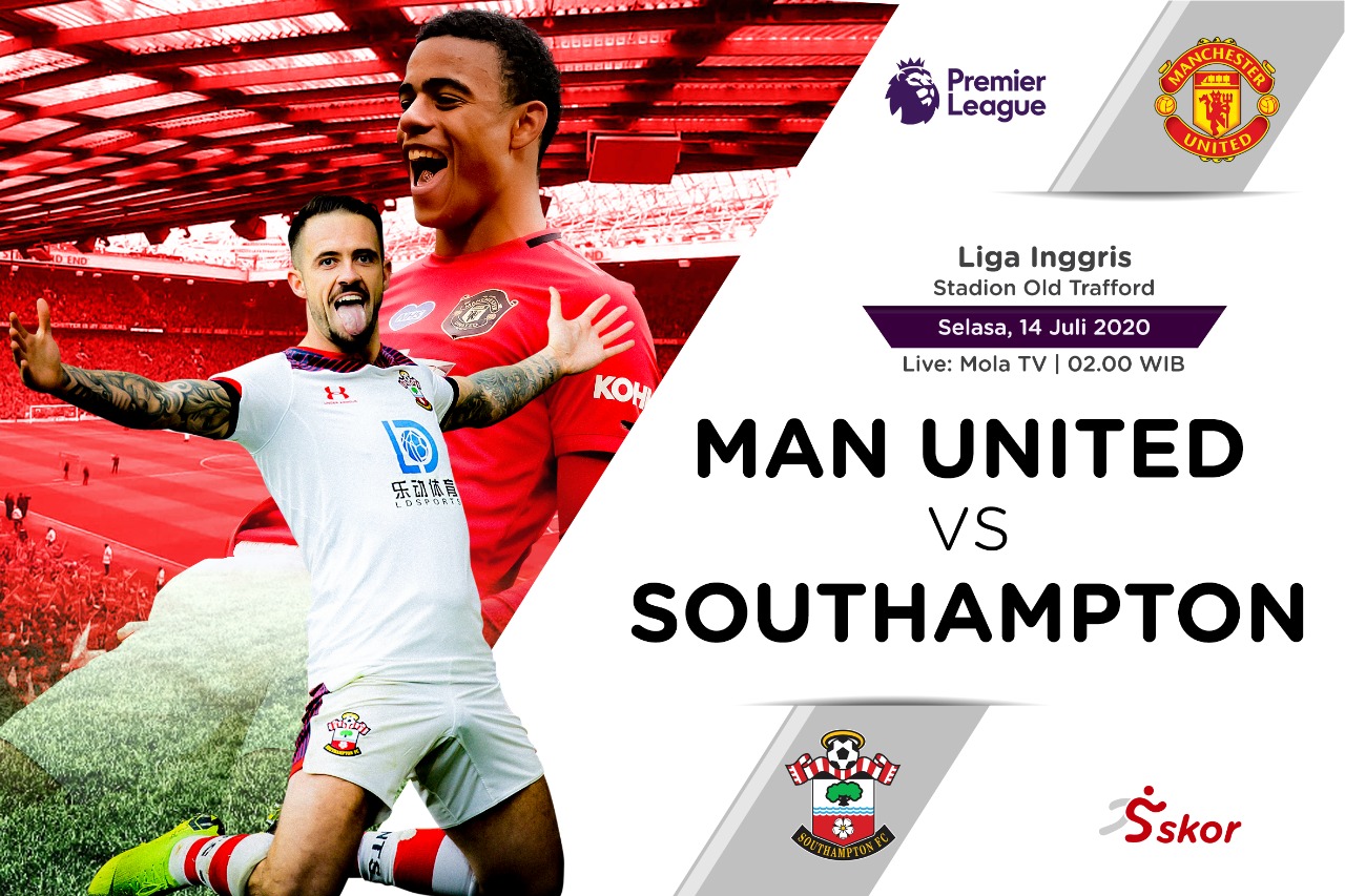 Susunan Pemain Liga Inggris: Manchester United vs Southampton
