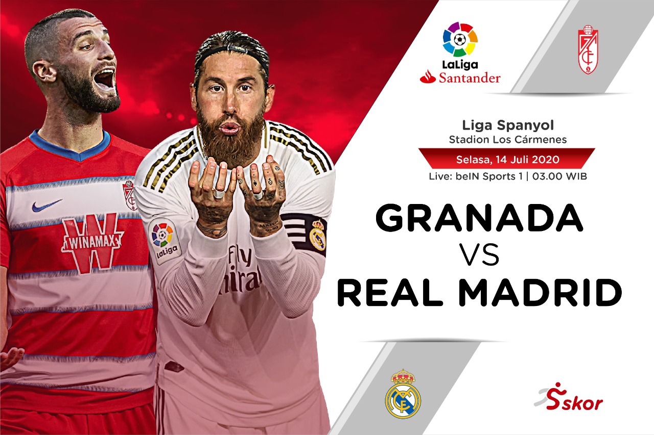 Susunan Pemain Liga Spanyol: Granada vs Real Madrid