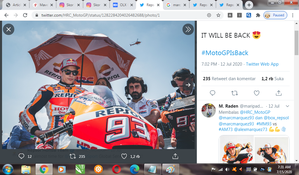 Sempat Diisukan ''Bercerai'', Kolaborasi Repsol Honda di MotoGP Bakal Terus Berlanjut
