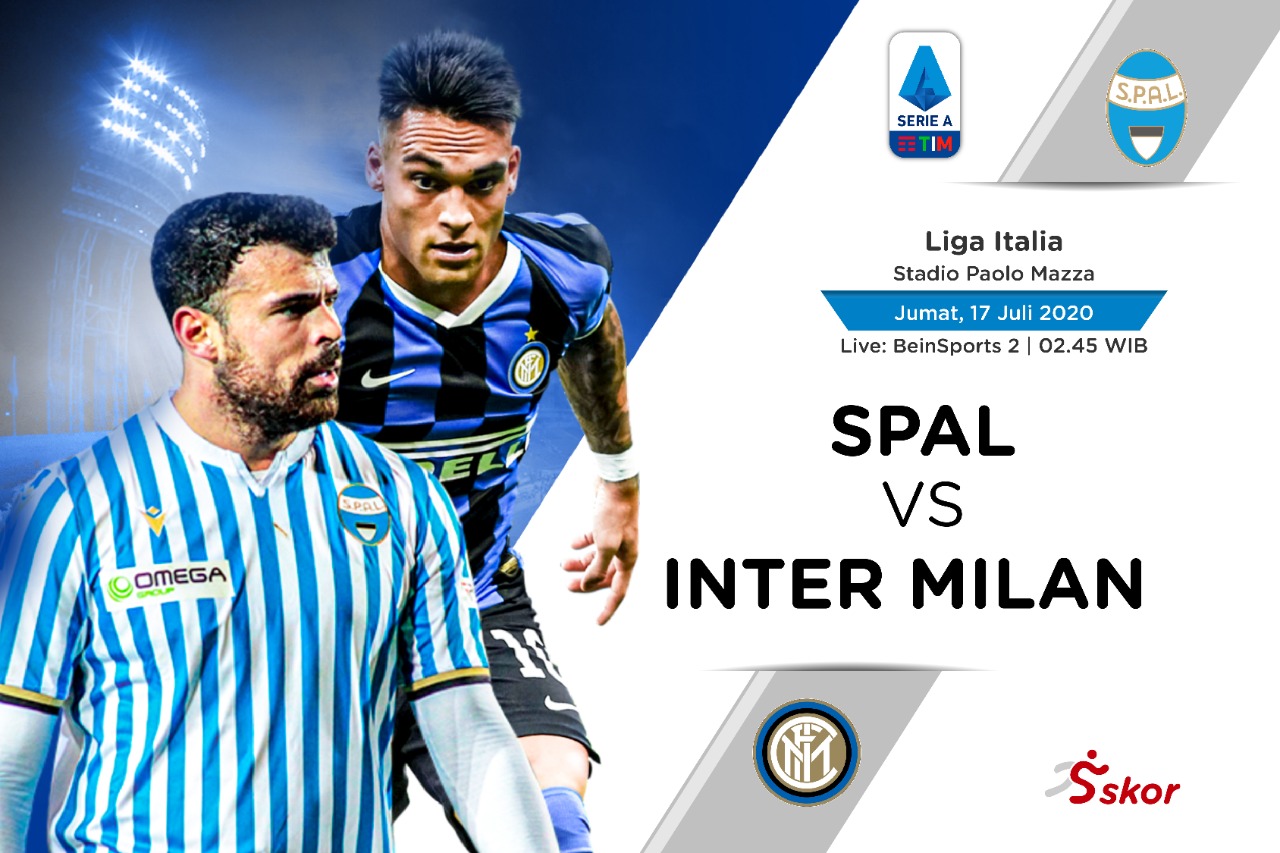 Susunan Pemain Liga Italia: SPAL vs Inter Milan